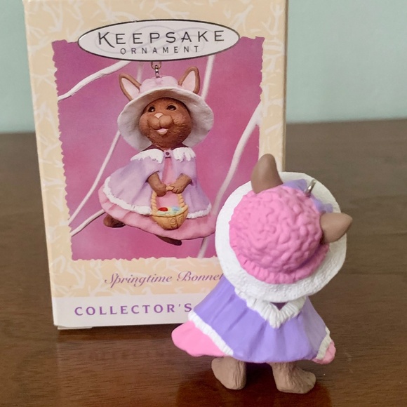 Hallmark Easter Ornament 1997 Springtime Bonnets #5 In Series - Picture 5 of 7